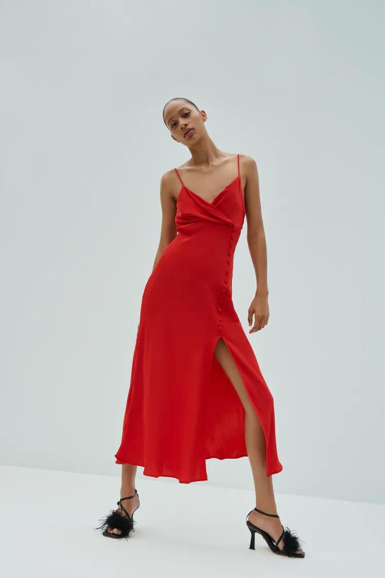 vestido vermelho para casamento