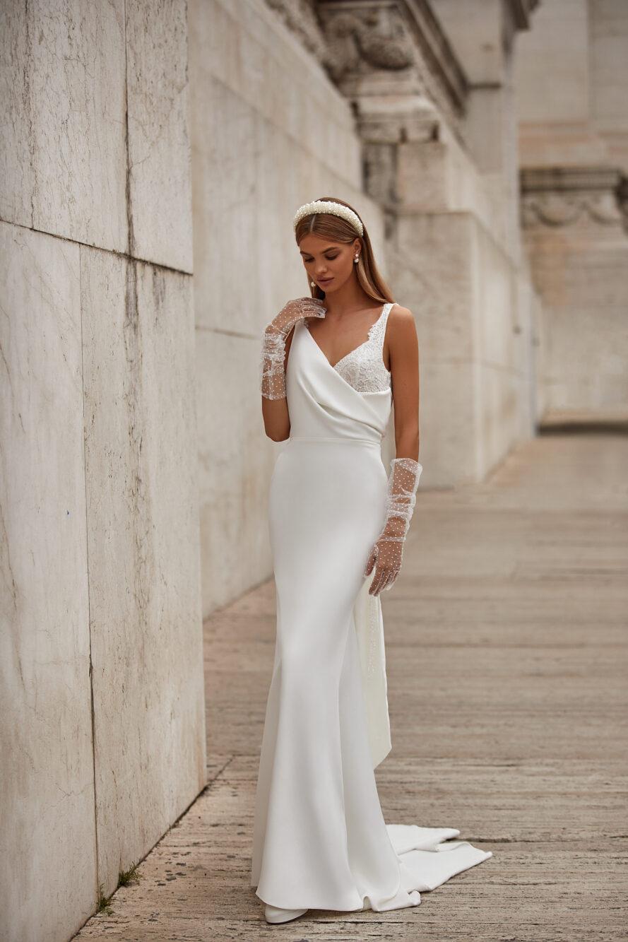 Vestido de noiva estilo minimalista