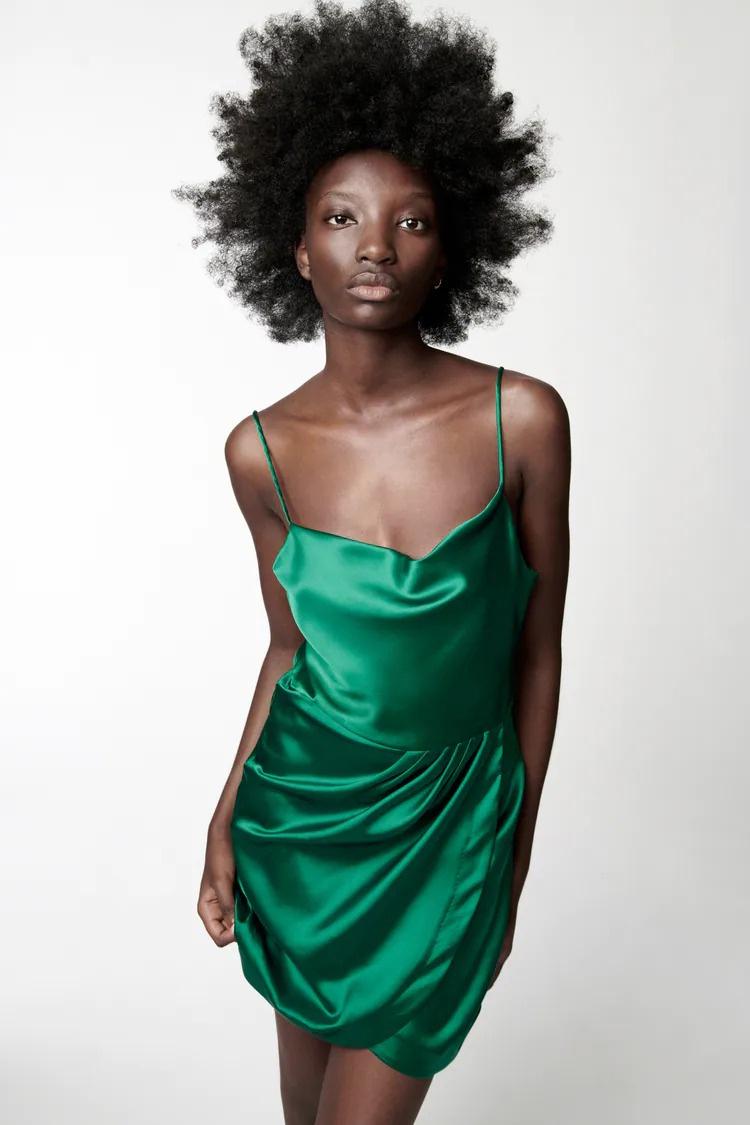 Emerald Green – cutesove  Vestidos de mujer, Vestidos zara, Vestido para  matrimonio