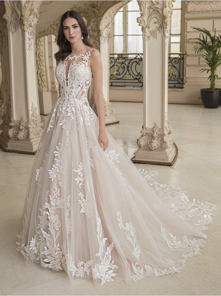 Vestido de noiva 2024 de renda princesa