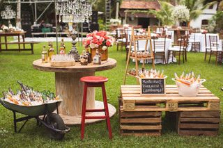 Decoração rústica para casamento