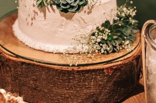 Bolo decorado de casamento