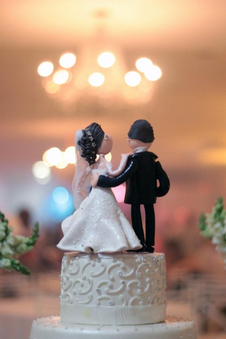 Noivinhos para o topo do bolo de casamento