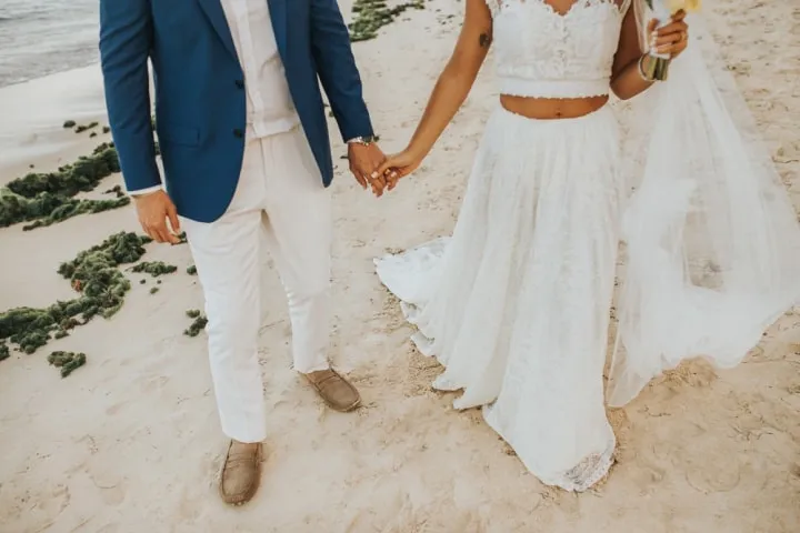 Sapato para casamento shops na praia