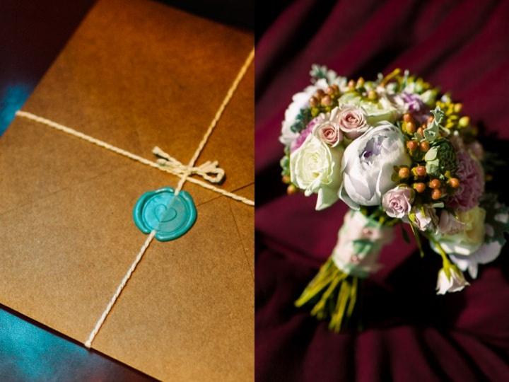 Modelo de envelope para convite de casamento