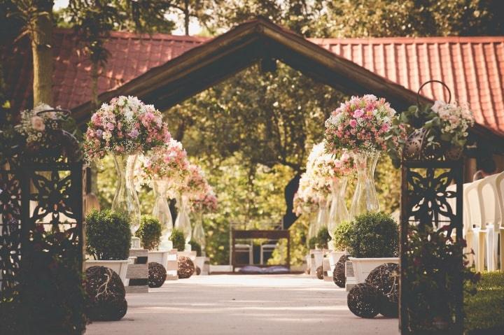 Decoração para casasamento ao ar livre