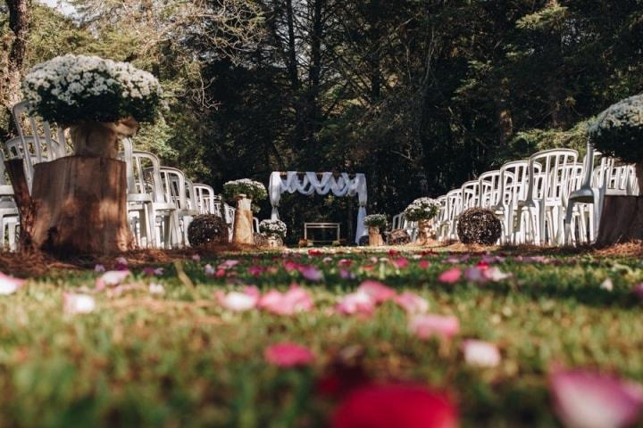 Decoração para casasamento ao ar livre