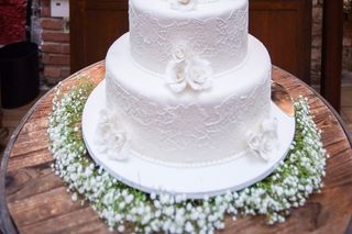 Bolo decorado de casamento