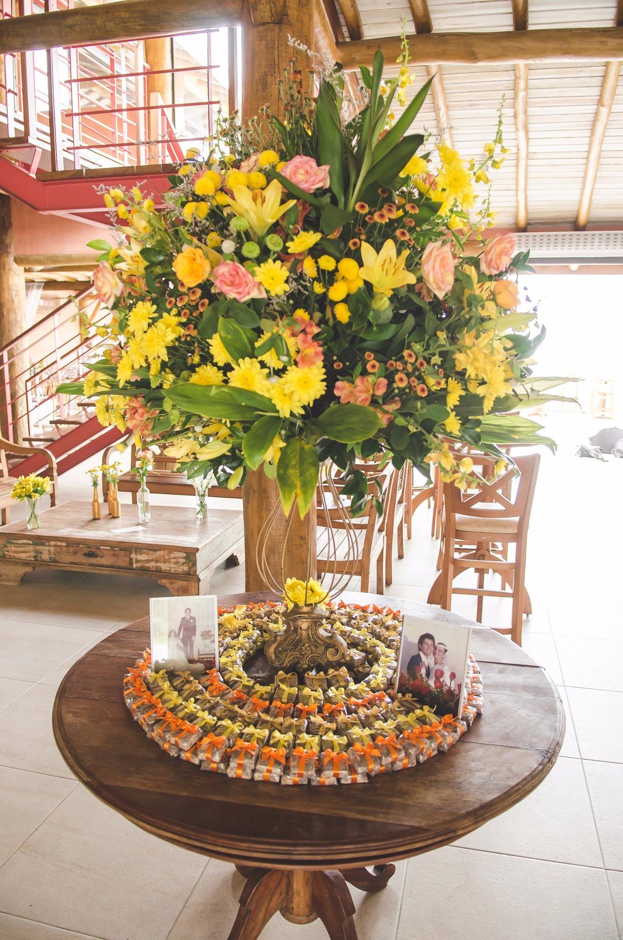 Decoração em amarelo