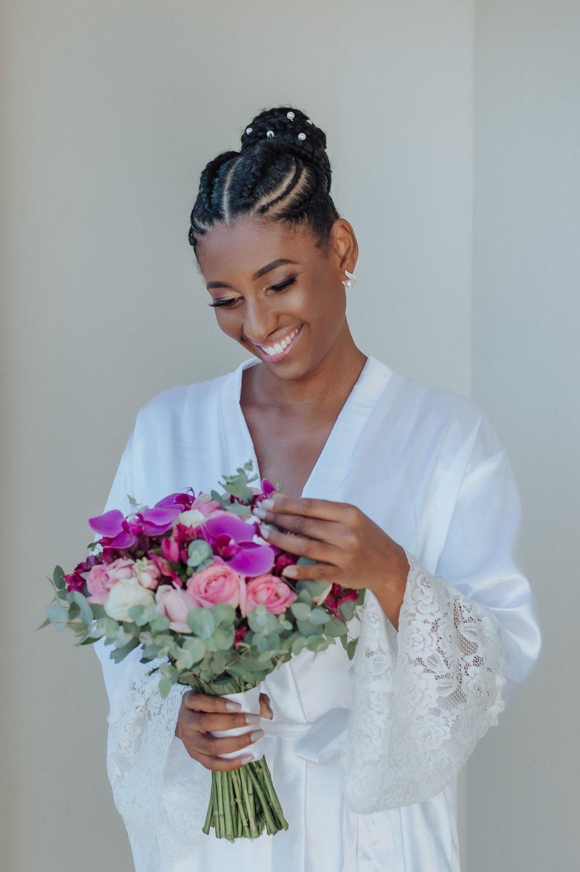 Penteados de casamento para cabelo crespo