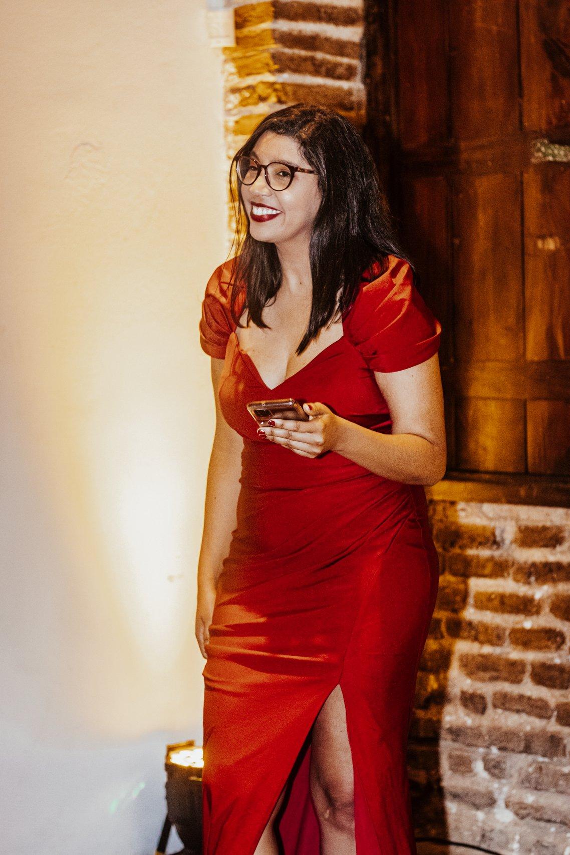 Vestido vermelho de festa