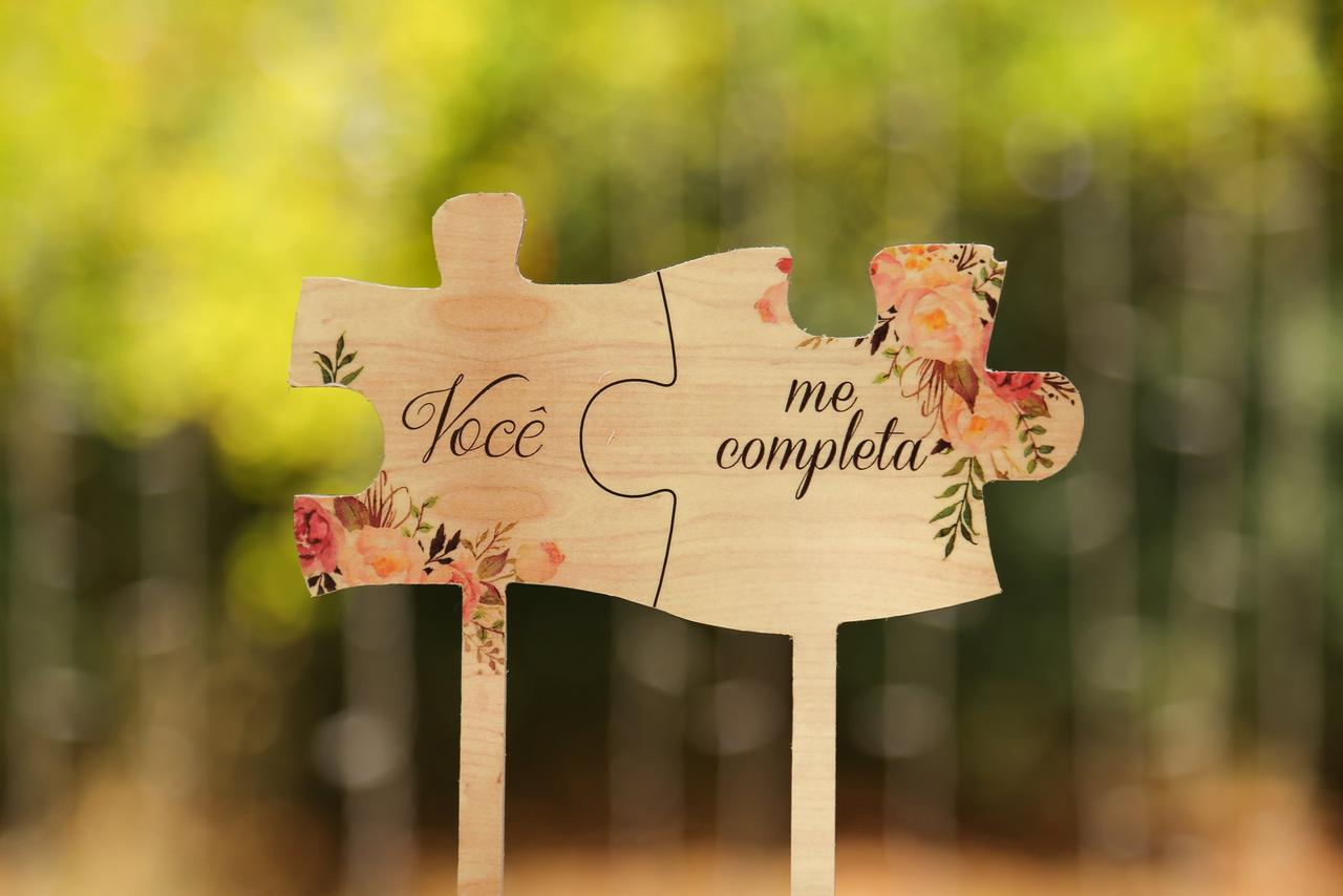 Cake topper de casamento original