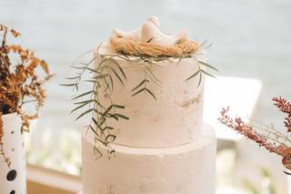 Bolo de casamento simples