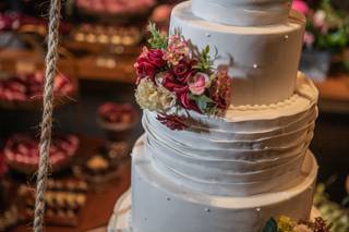 Bolo decorado de casamento