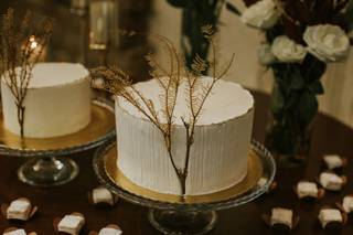 Bolo decorado de casamento