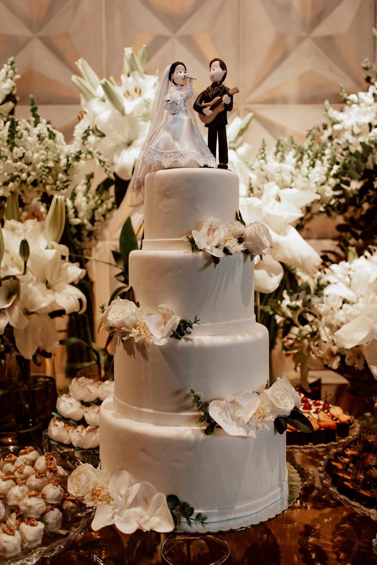 Fotos de bolo de casamento