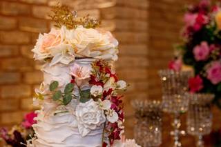 Bolo decorado de casamento