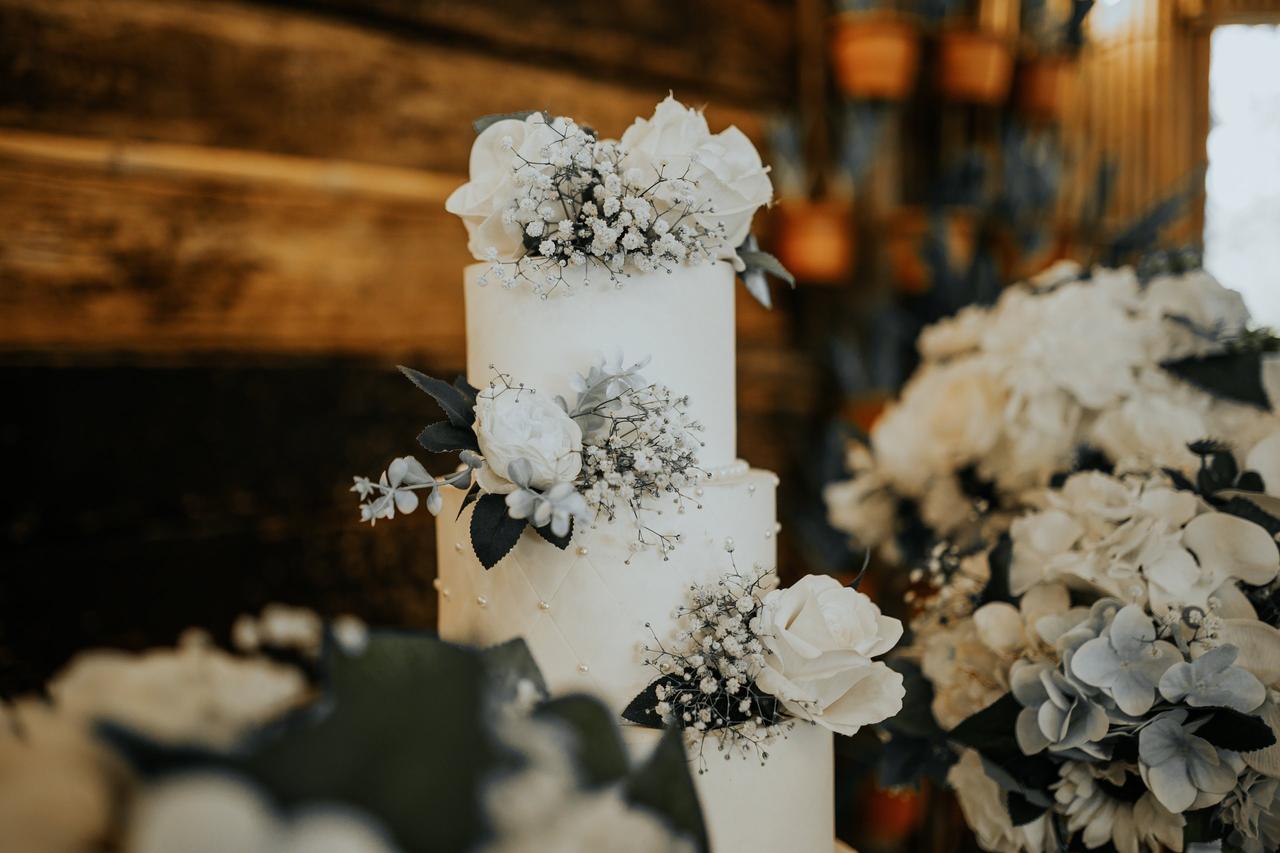 Foto do bolo de casamento