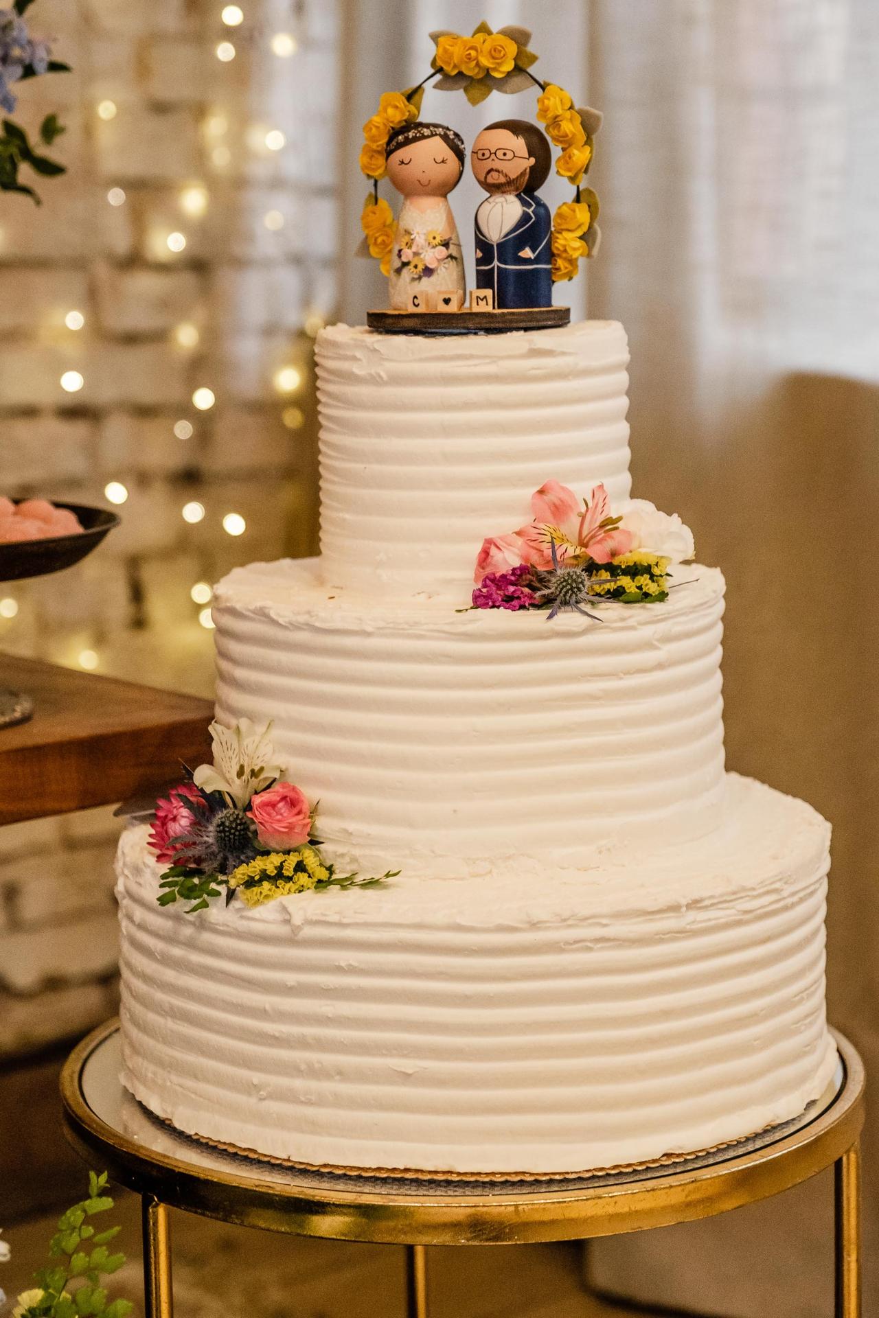 Noivinhos para o topo do bolo de casamento