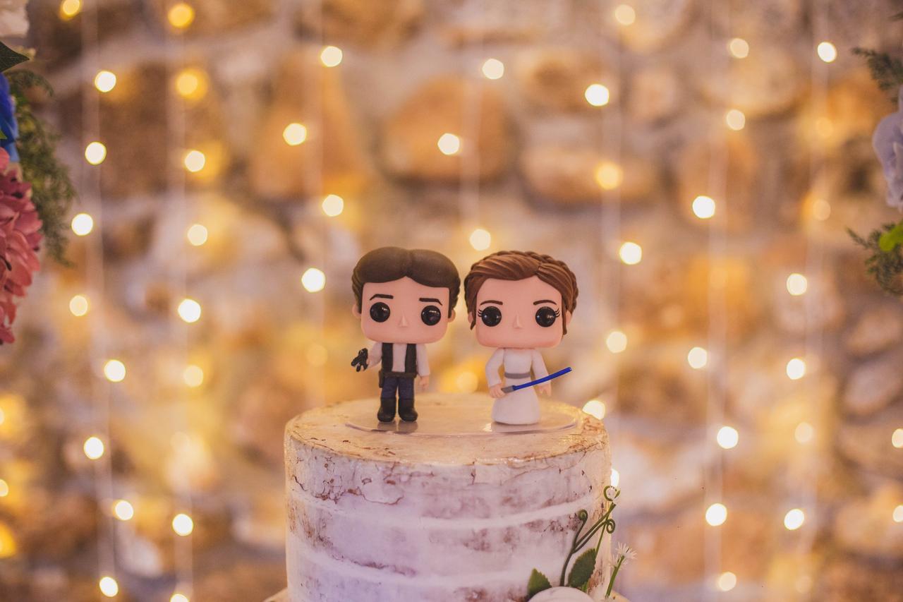 Cake topper de casamento original