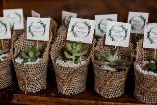 Lembrancinha de casamento rústico