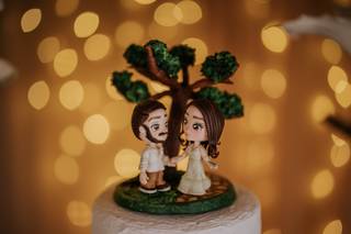 Cake topper de casamento original