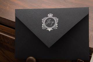 Modelo de envelope para convite de casamento