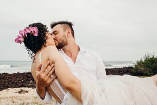 Penteado curto de casamento