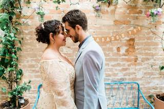 Penteado curto de casamento