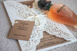 Convite de casamento vintage