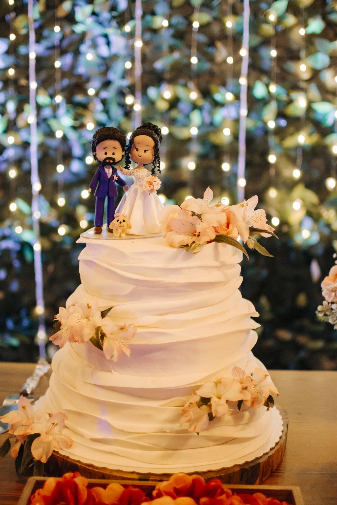 Noivinhos para o topo do bolo de casamento