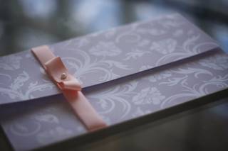 Modelo de envelope para convite de casamento