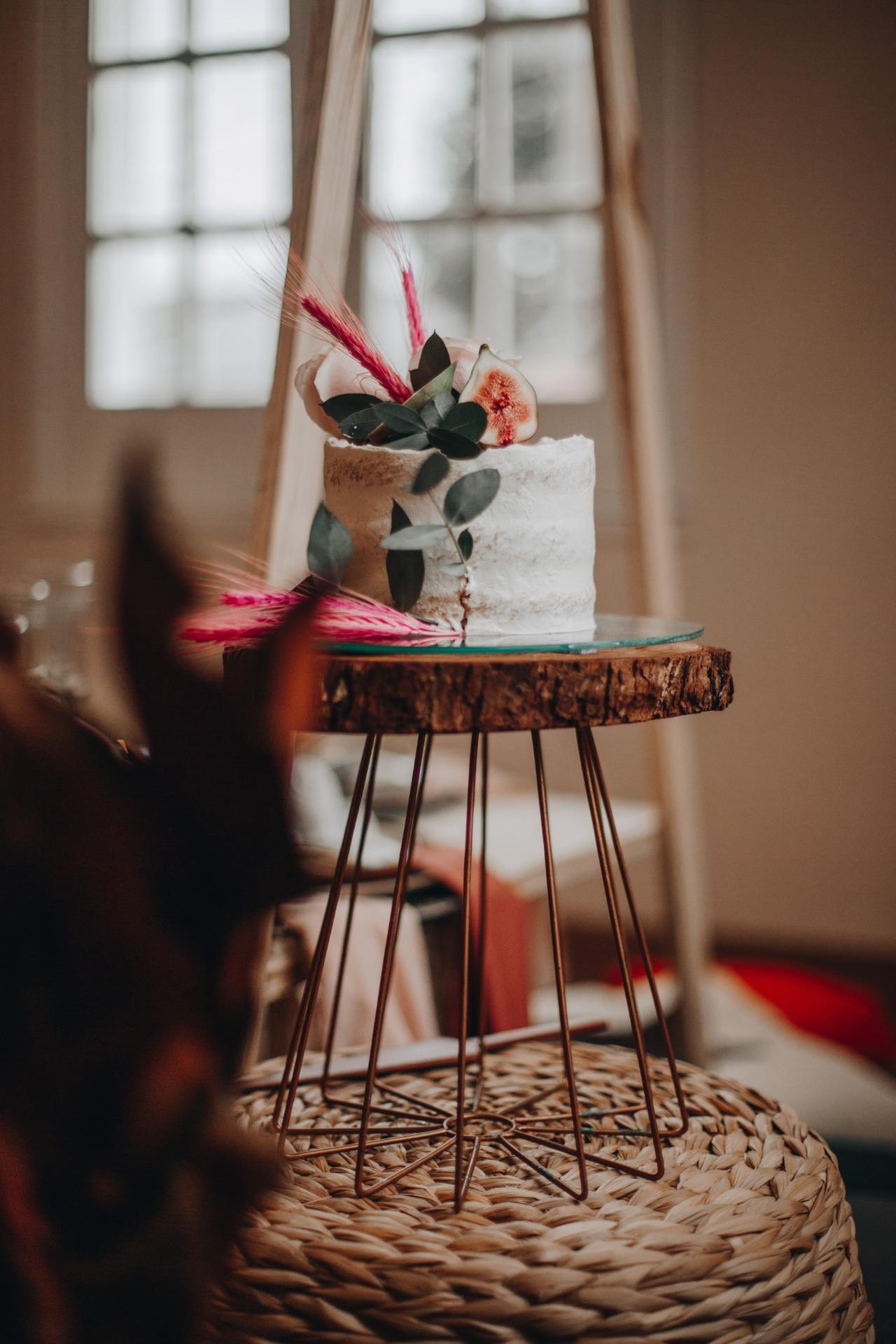 Bolo decorado de casamento