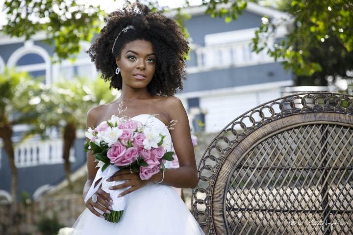 Penteados de casamento para cabelo crespo