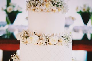 Bolo decorado de casamento