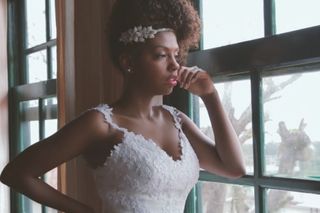 Penteados de casamento para cabelo crespo