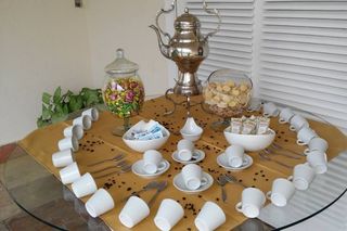 Mesa do café para casamento