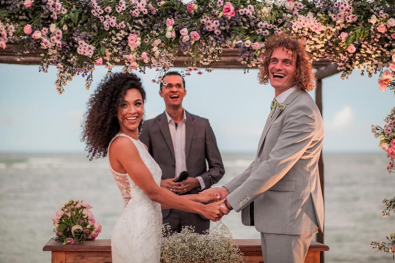 Cerimônia de casamento na praia