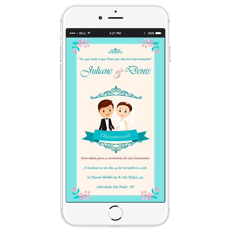 convite de casamento virtual para whatsapp​