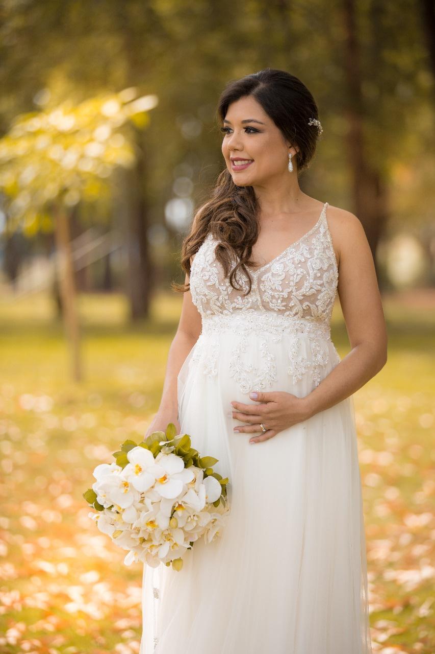 vestido noiva gravida
