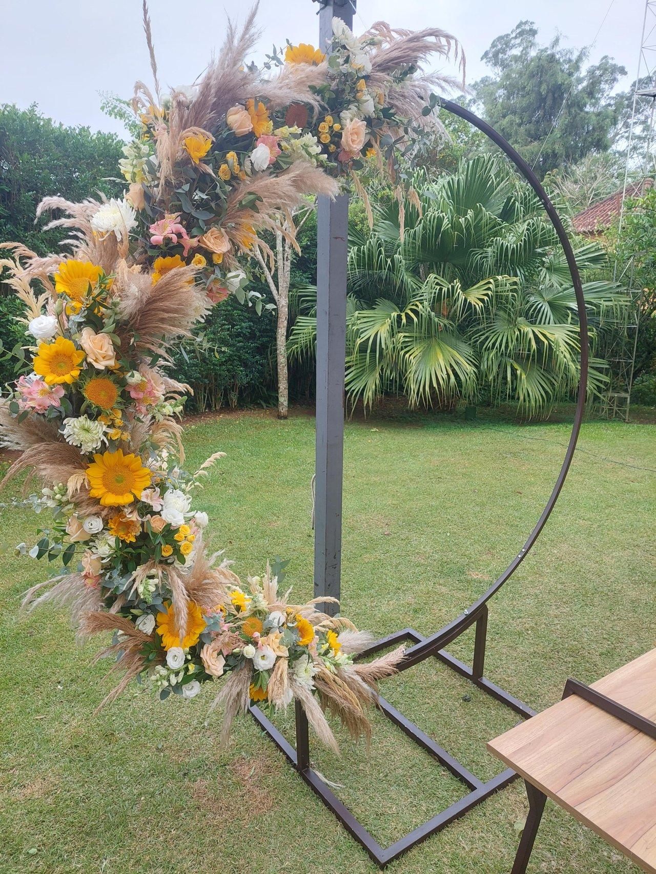 decoração girassol casamento