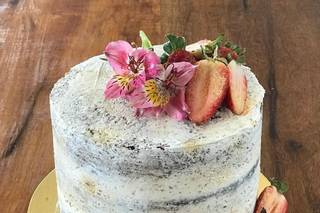 Bolo de casamento simples