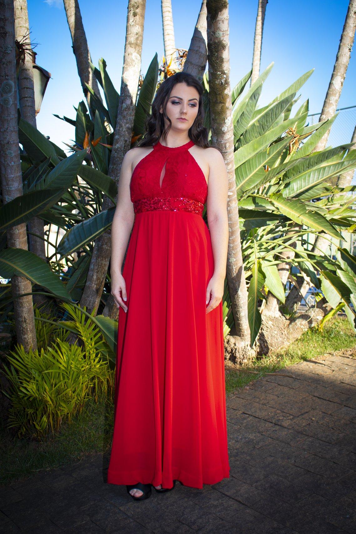 Vestido vermelho de festa