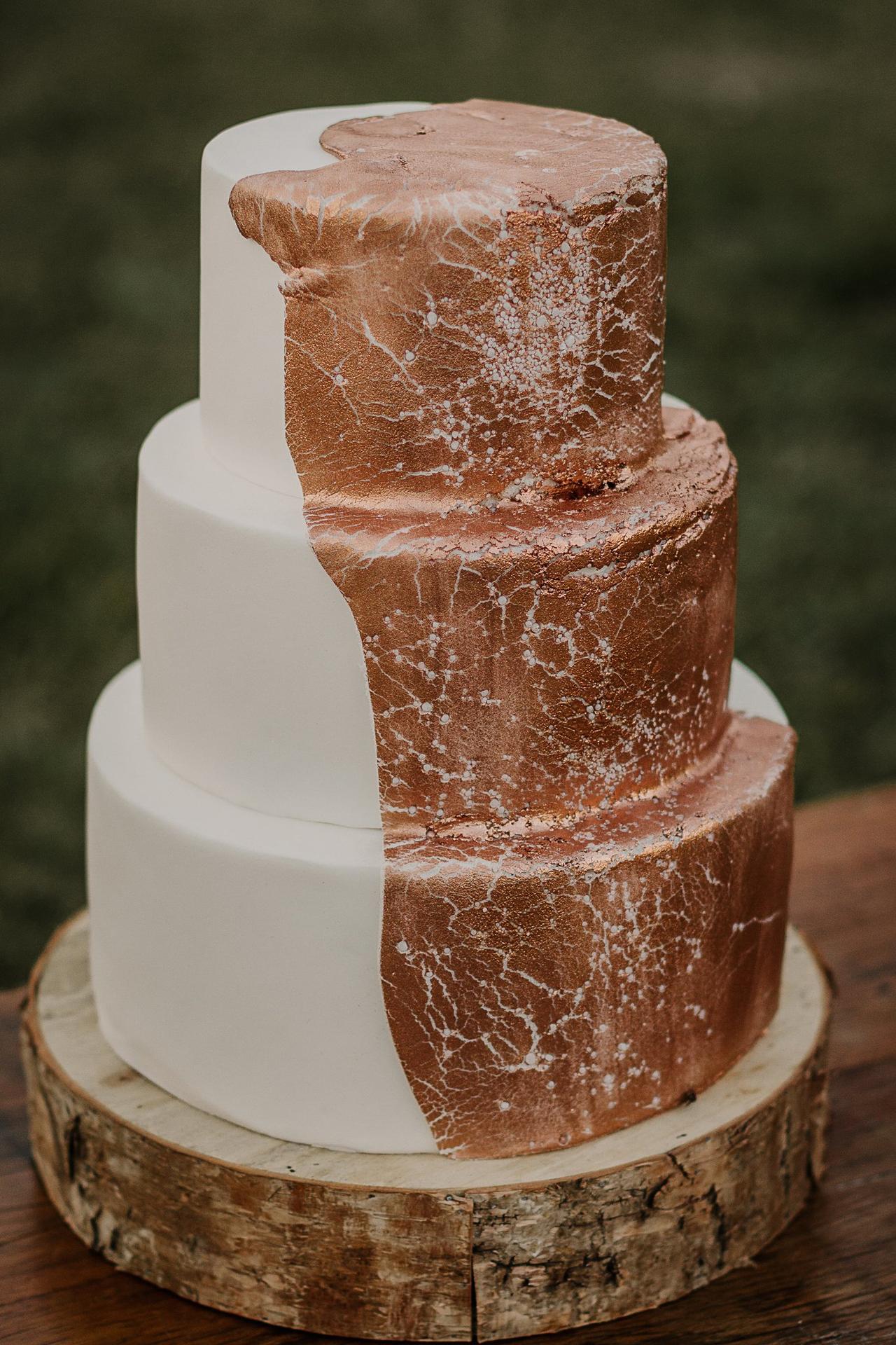 Foto do bolo de casamento