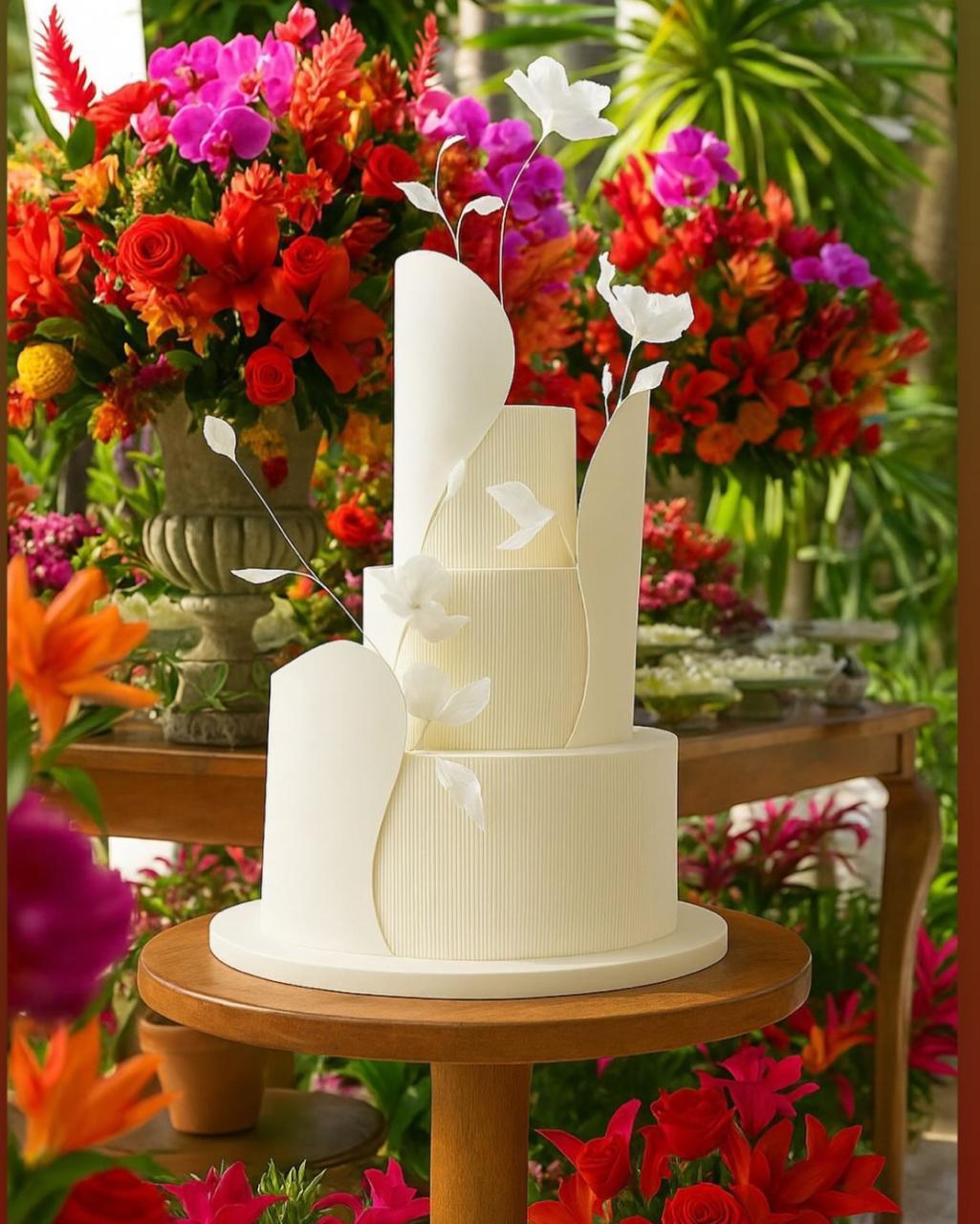 bolo de casamento luxuoso