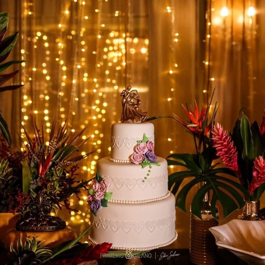 Fotos de bolo de casamento