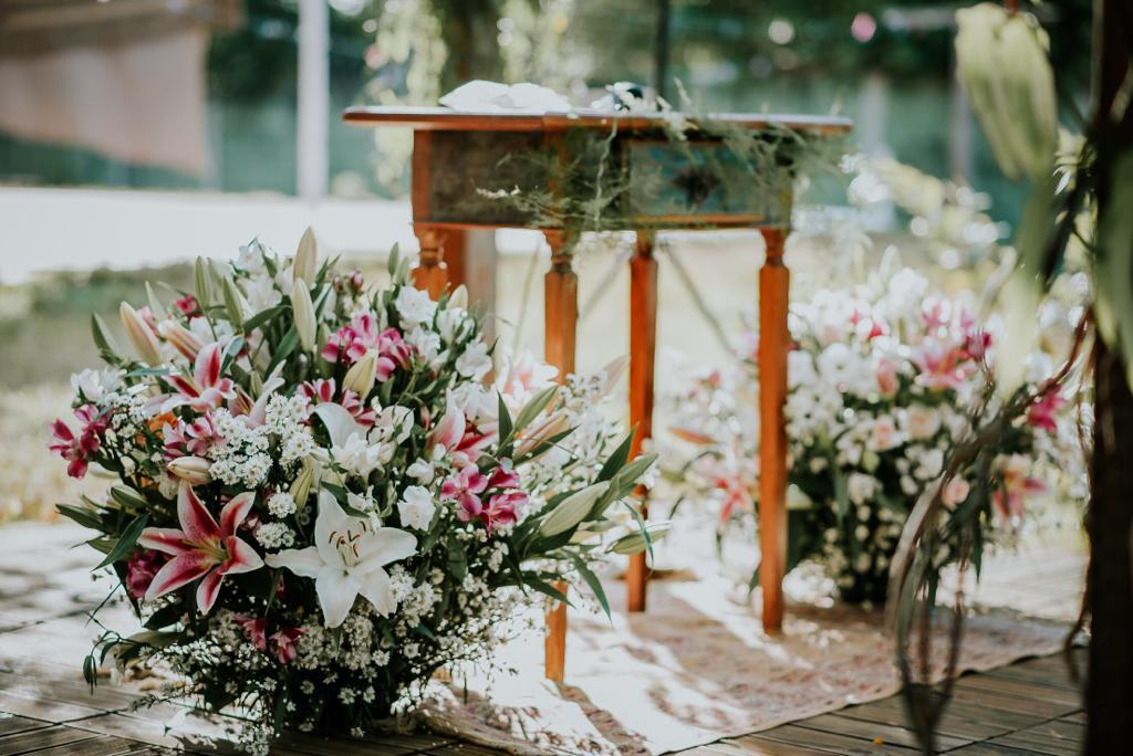 Decoração para casasamento ao ar livre