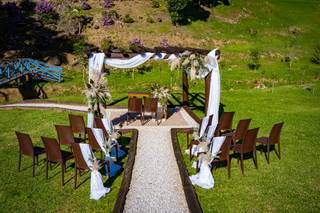 casamento country altar