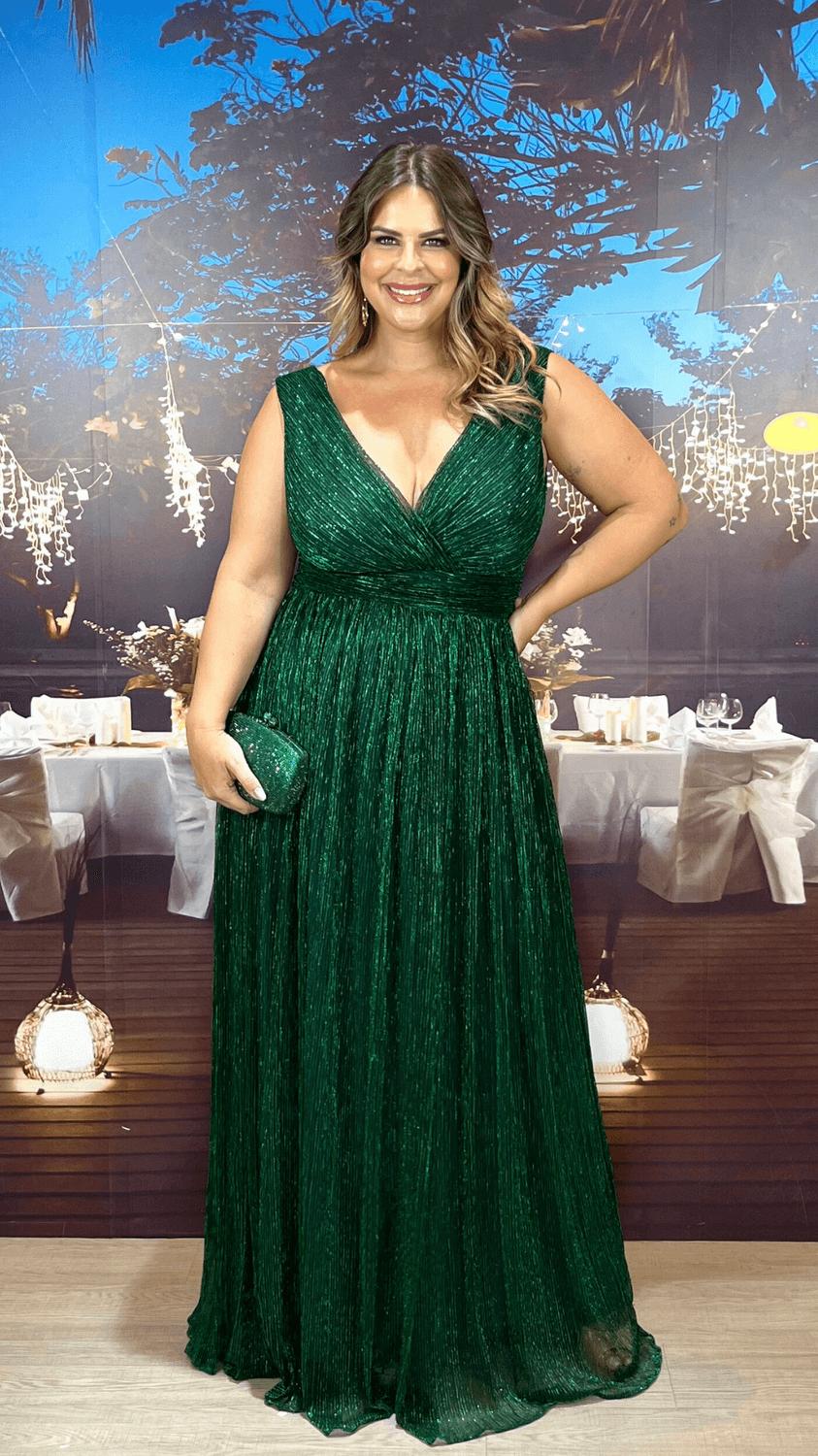 Vestido de festa verde