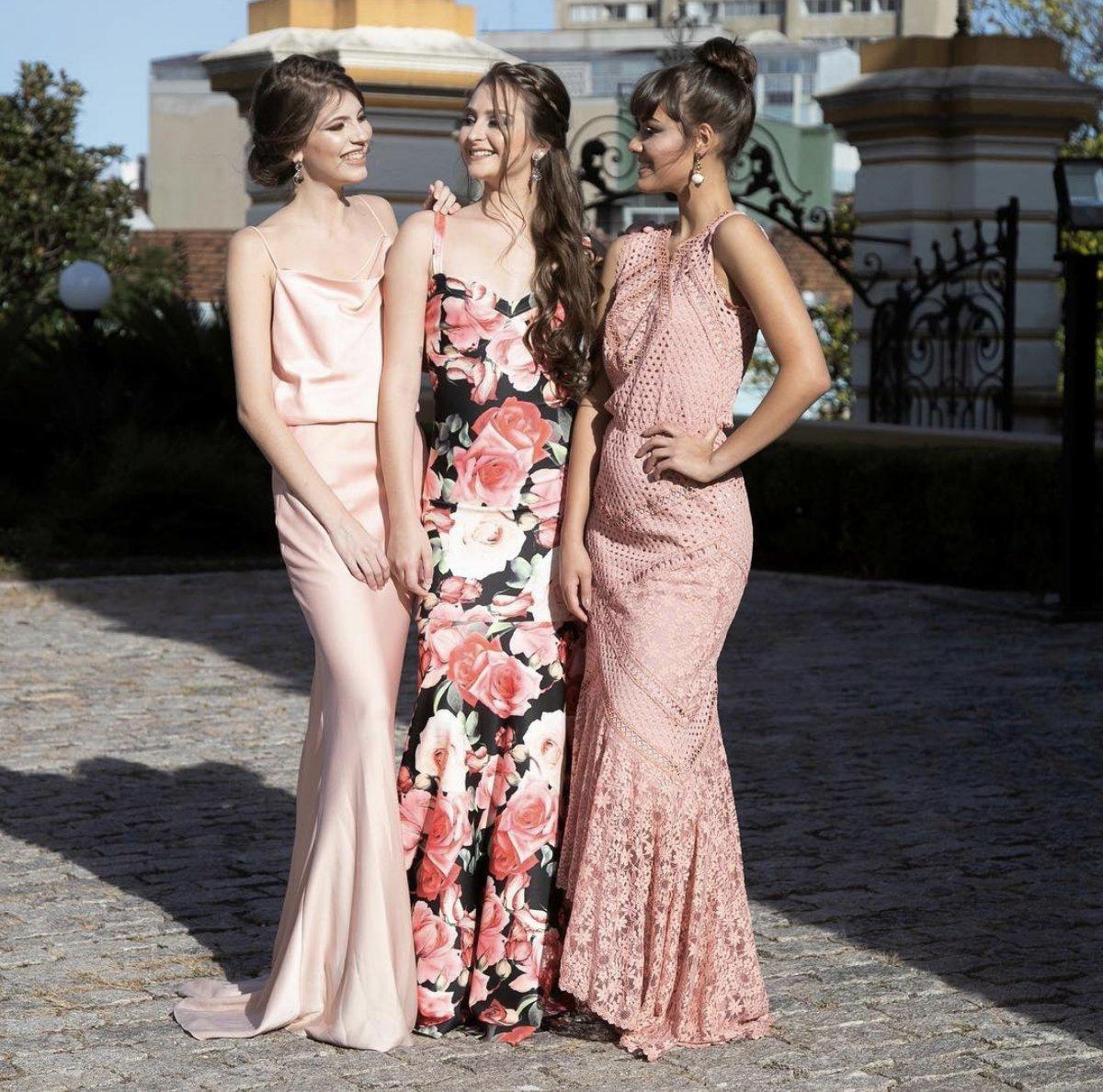 vestidos floridos longo